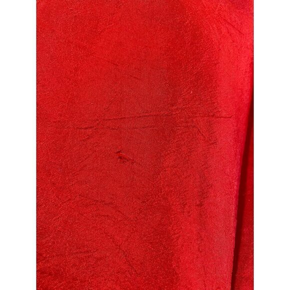 Ann Taylor Women's Red Silk Beaded Cocktail Dress - 8 - Picture 11 of 13